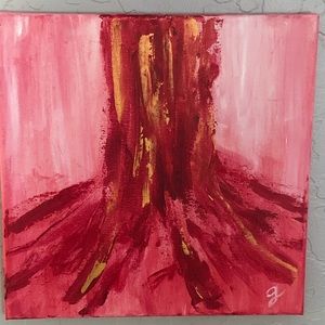 Root chakra acrylic painting